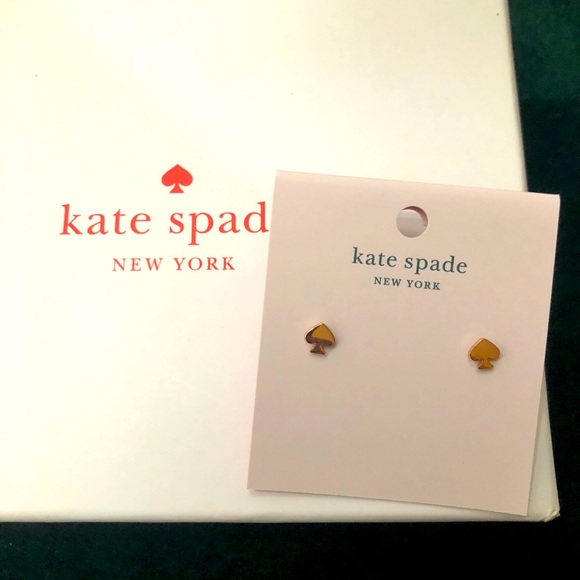 SOLD 🎉 NWT Kate Spade ♠️ Rose Gold Signature Earrings. - Picture 2 of 3